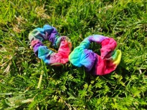 scrunchies tie dyed
