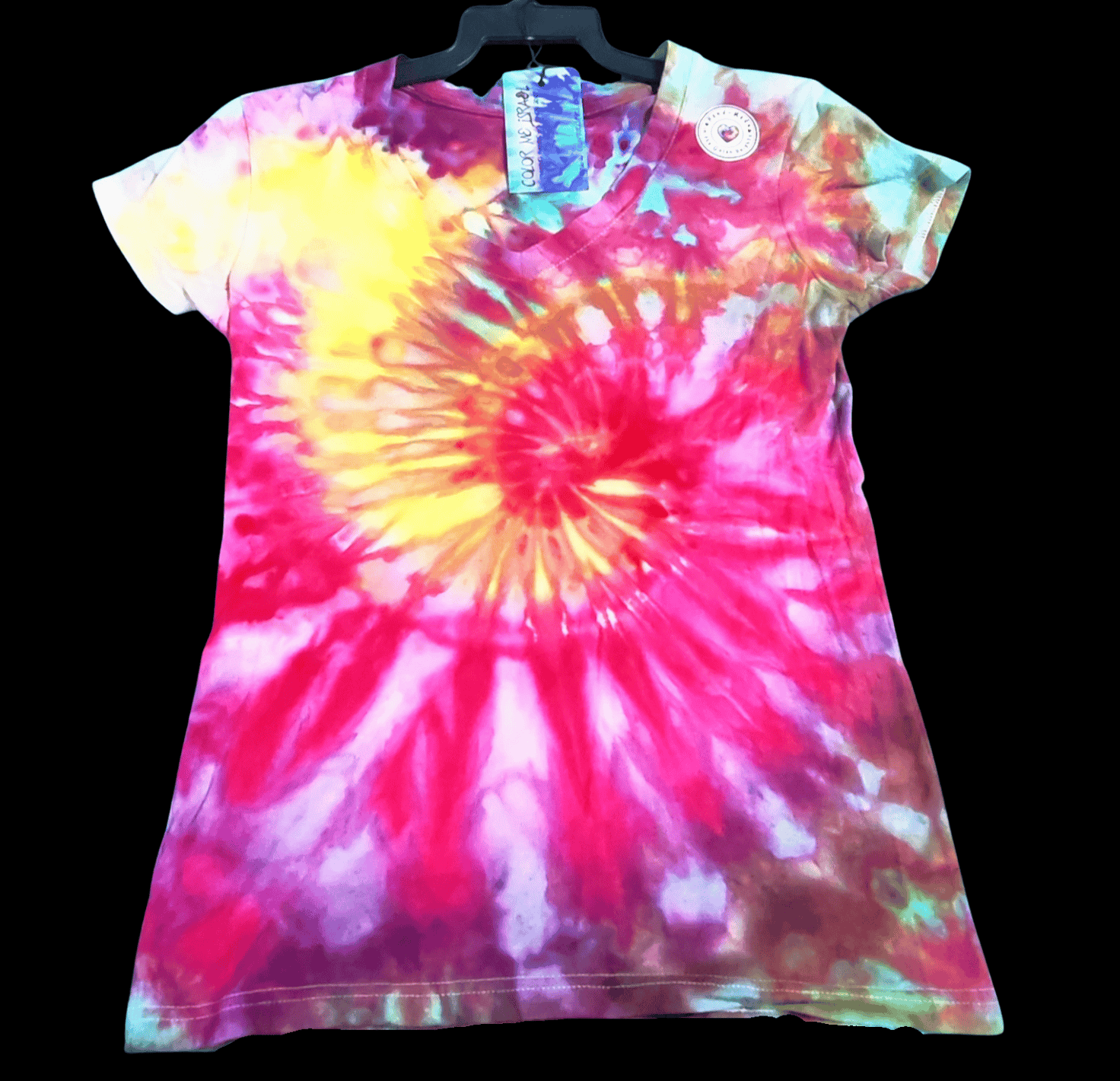 Pink and Yellow Spiral - Size XS