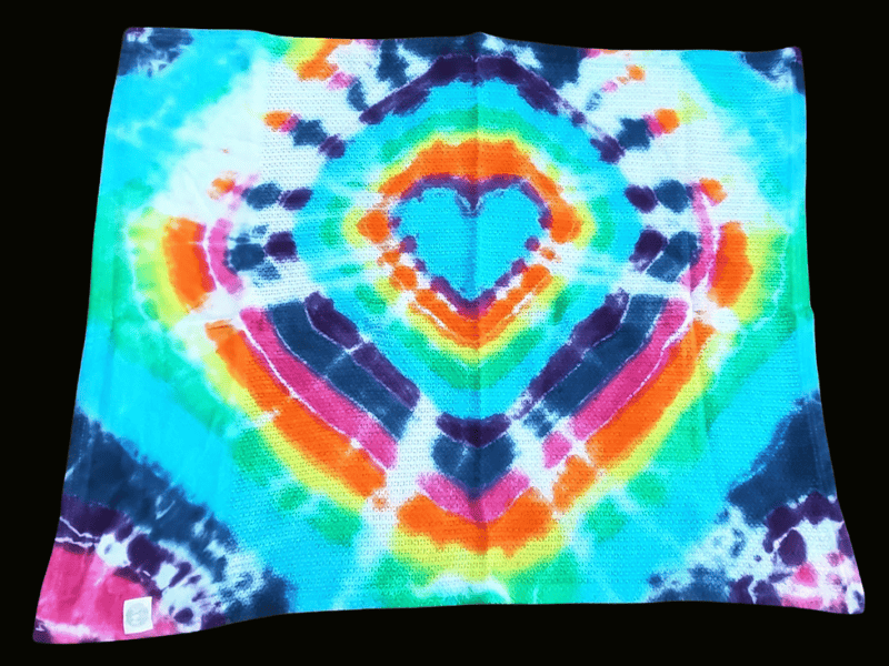 Rainbow Heart Baby Blanket - Image 2