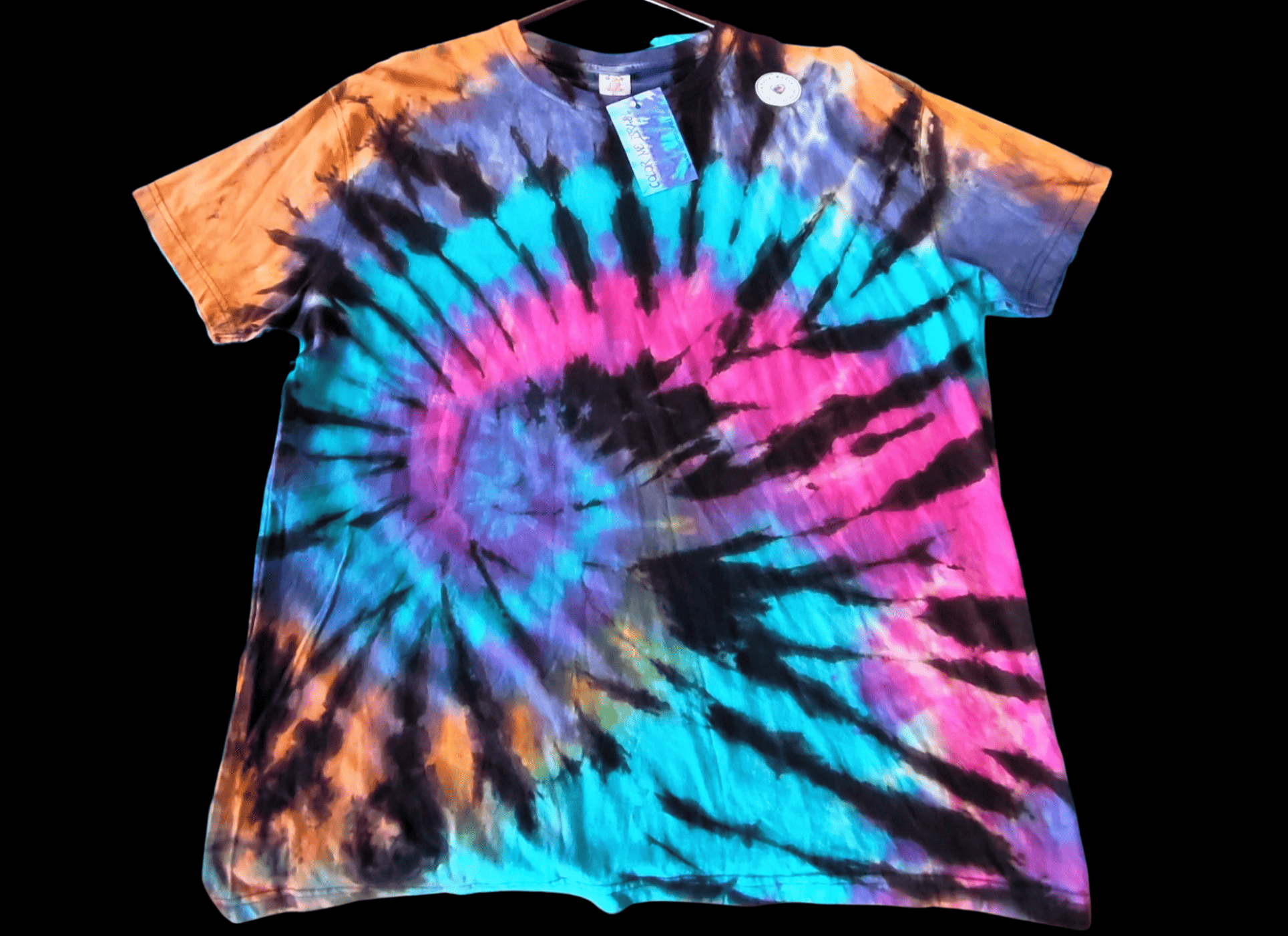 Rainbow Reverse Spiral